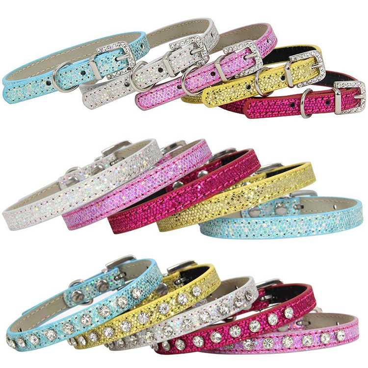 Perfiso Safe Cat Adjustable Collar Bling Diamante Pet Collars Dogs Cats