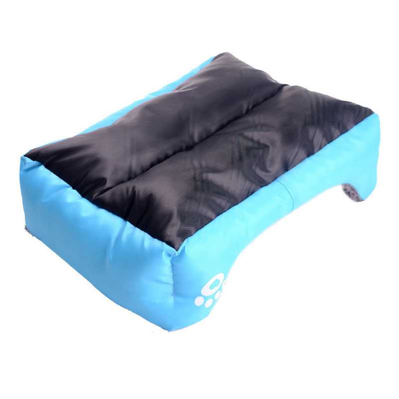 Pet Bed Cushion Paw Print Dog Bed Mat Cozy Soft Puppy Dog House Warming Kennel Waterproof Pad