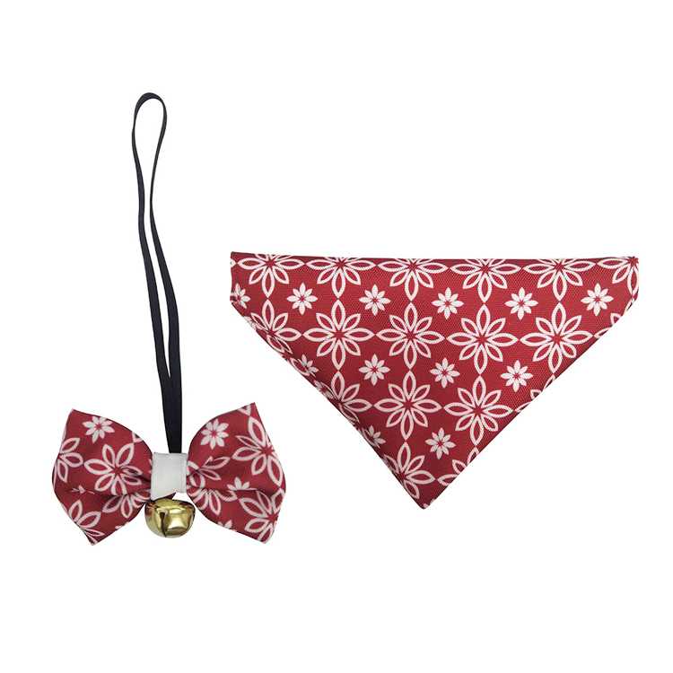 Pet Bow Custom Print Pet Supplies Dog Bandana Collar