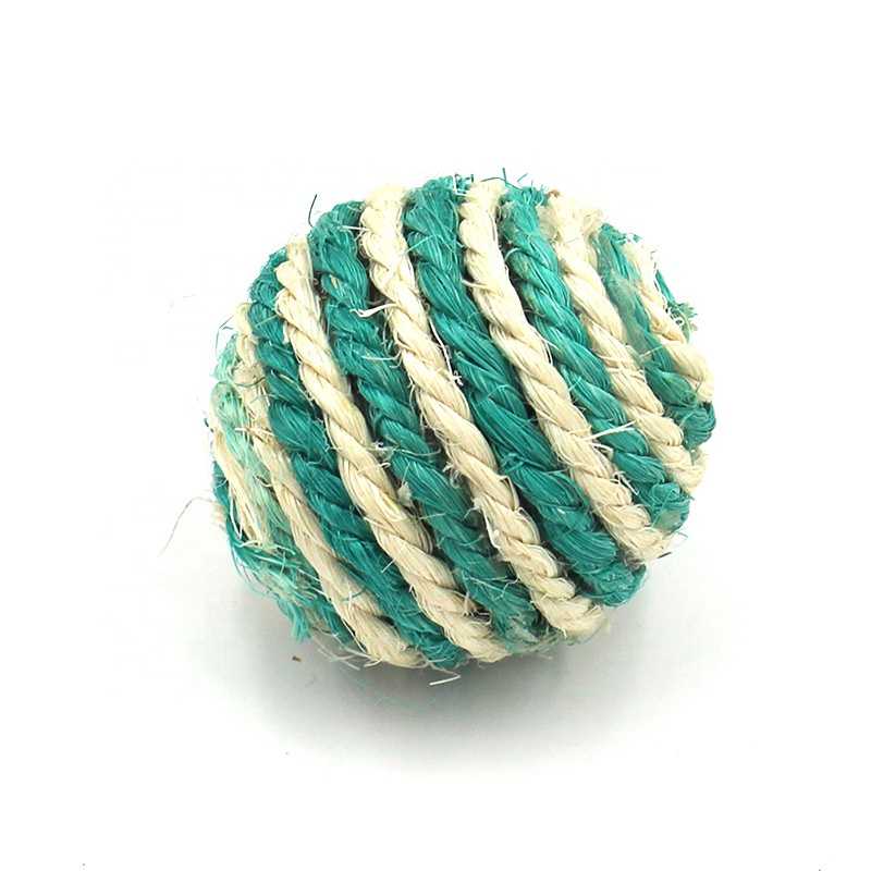 Pet Cat Toy Playing Sisal Cat Toy Ball