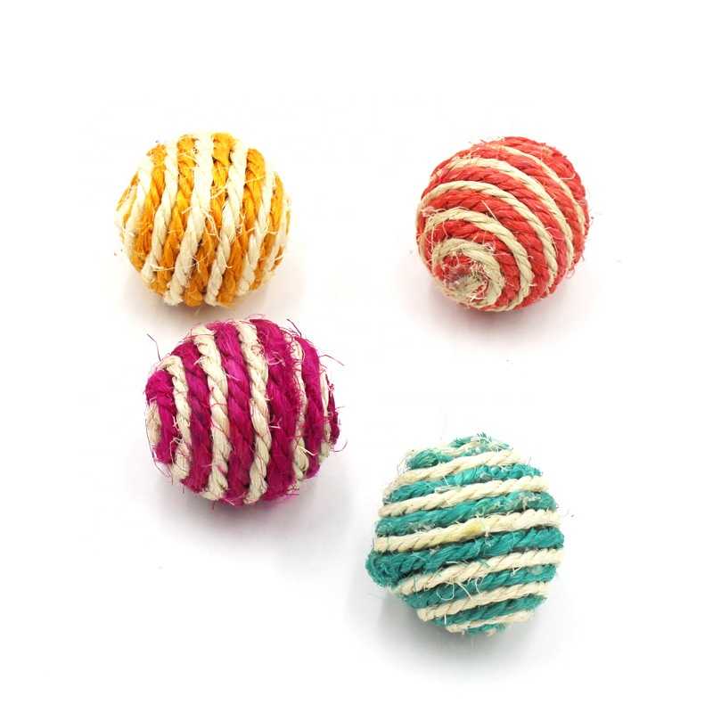 Pet Cat Toy Playing Sisal Cat Toy Ball