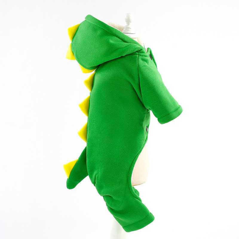 Pet Clothes Autumn Winter Fourlegged Dinosaur Cottonpadded Coat Thickening Warm Small Mediumsized Dog Clothes