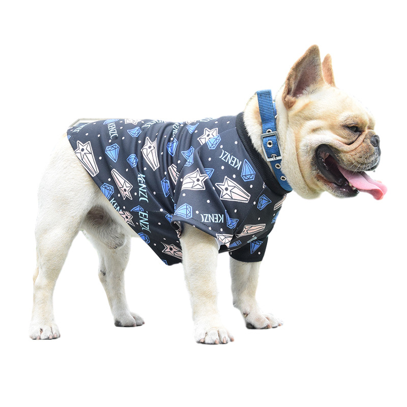 Pet Clothes Spring Autumn Printed Dog Jacket Dog Clothing Shirt