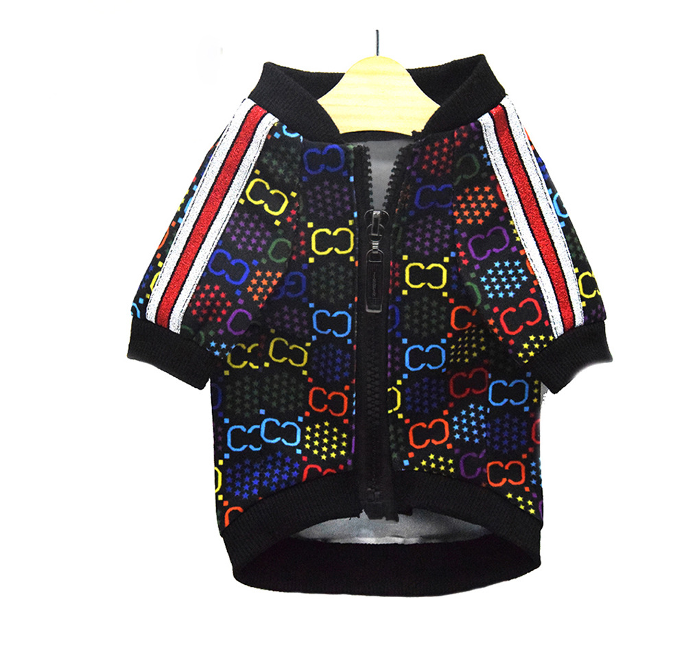 Pet Clothes Spring Autumn Printed Dog Jacket Dog Clothing Shirt