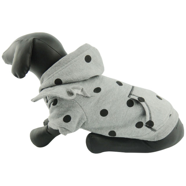 Pet Clothing Products Sweet Cool Black White Spot Hoodie Thickened Autumn Winter Dog Clothing Pet Clothing