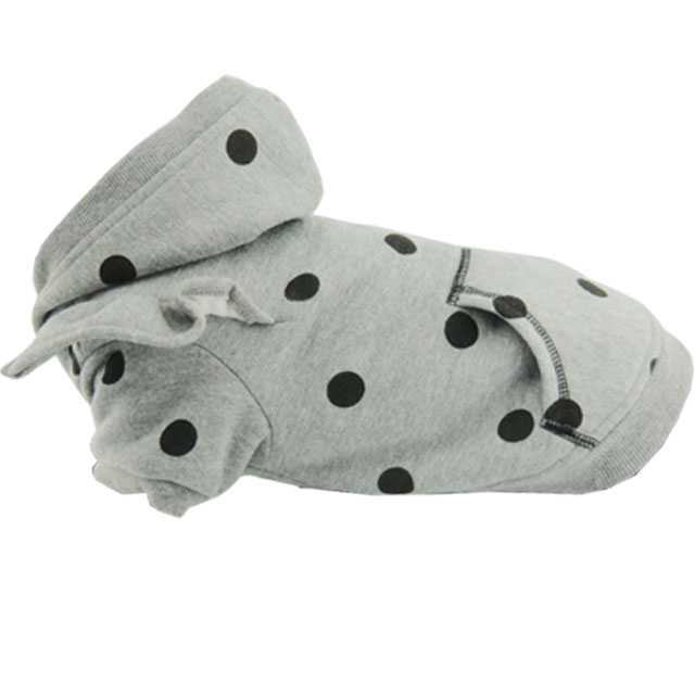 Pet Clothing Products Sweet Cool Black White Spot Hoodie Thickened Autumn Winter Dog Clothing Pet Clothing