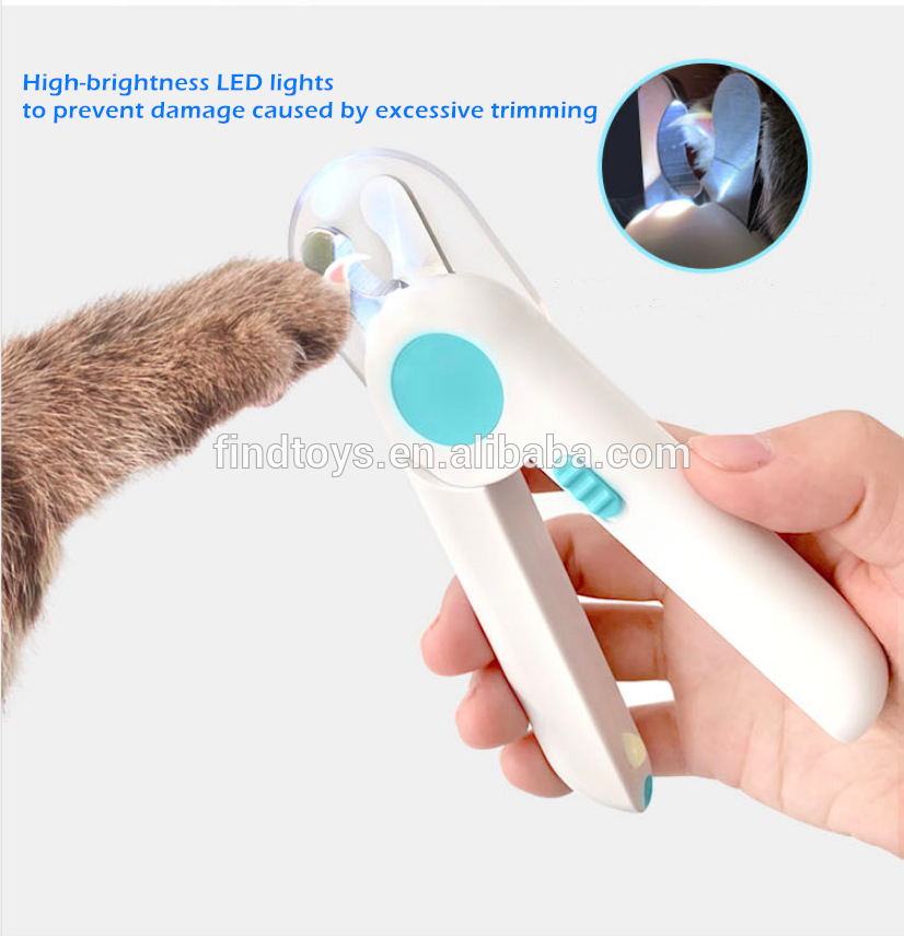 Pet Dog Cat LED Nail Clipper Stainless Steel Nail Clipper LED Antidamage Nail Supplies