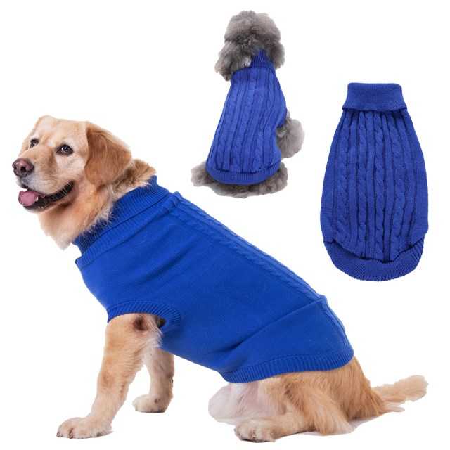 Pet Dog Warm Winter Jumper Knit Sweater Clothes Turtleneck Sweaters Pet