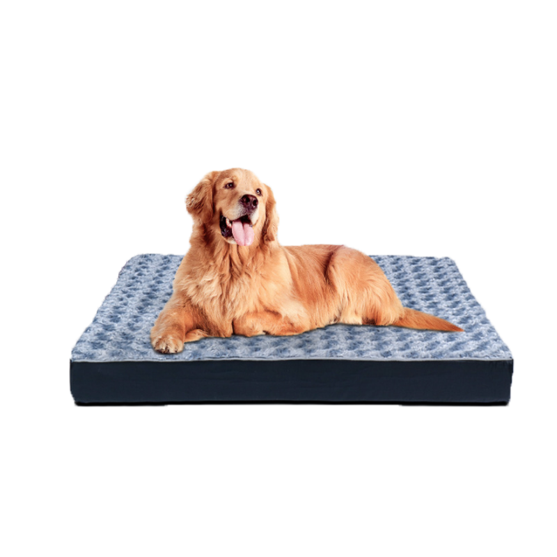 Pet Memory Foam Cushion Poppy Pet Bed With Velvet Outer Sofa Pet Bed