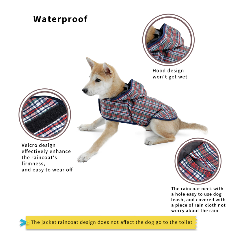 Pet Product Dog Raincoat Pet Jacket Apparel Dog Cat Clothes waterproof Dog Jacket dog Hoodie Pet Clothes