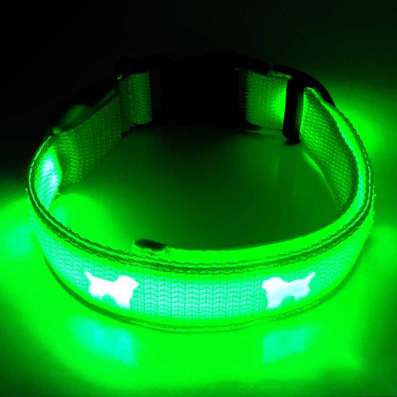 Pet Products Amazon Top Seller Pet Collars LED Strip Light Dog Collar Adjustable Rechargeable Supplies Pet Collars