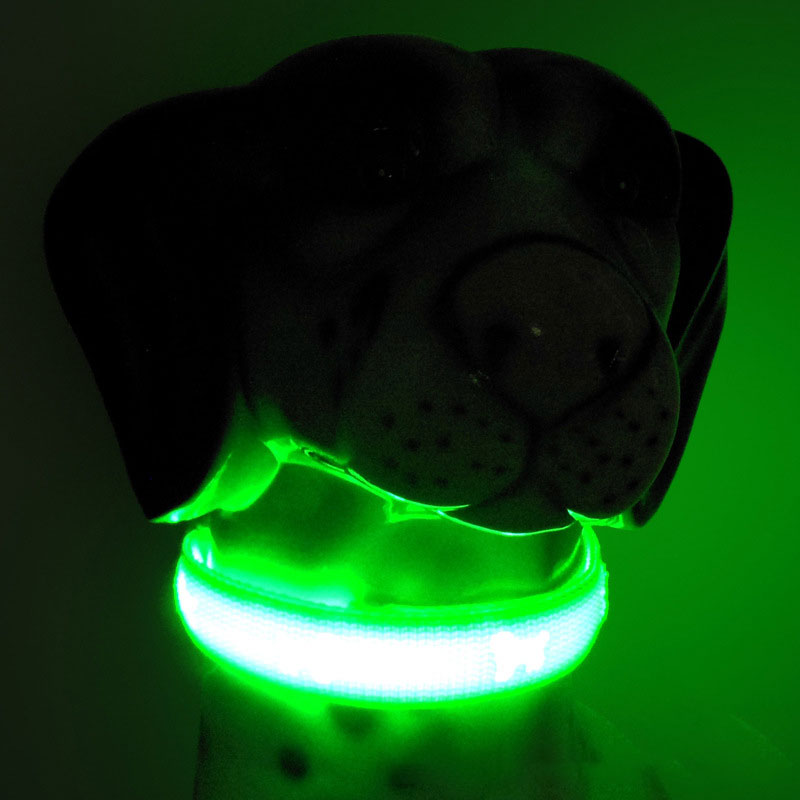 Pet Products Amazon Top Seller Pet Collars LED Strip Light Dog Collar Adjustable Rechargeable Supplies Pet Collars