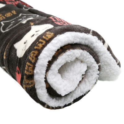 Pet Products Blanket Dog Nest Mat Flannel Dog Blanket Autumn Winter Warm Sherpa Dog Blanket