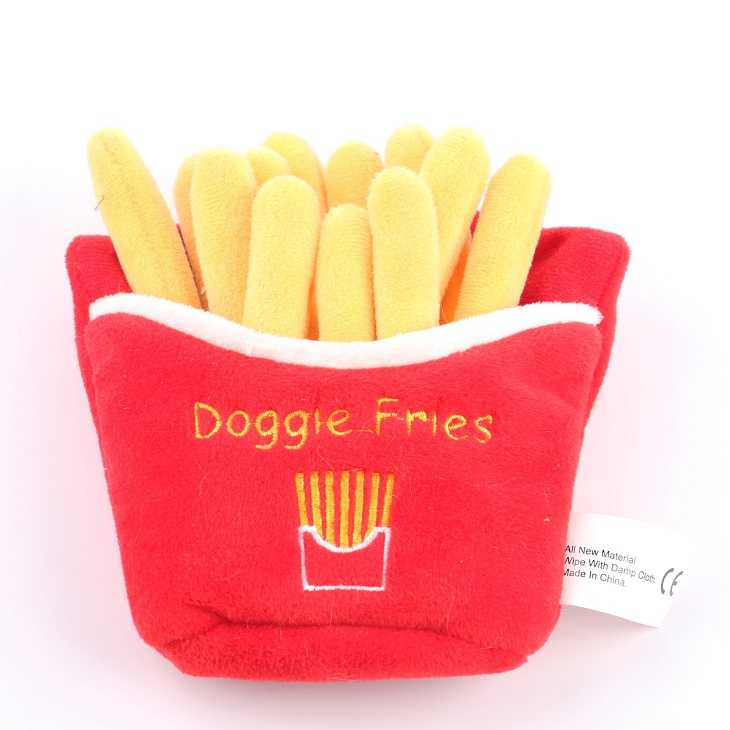 Pet Puppy Chew Fleece Sound Hamburger French Fries Coffee Pet Toys Product