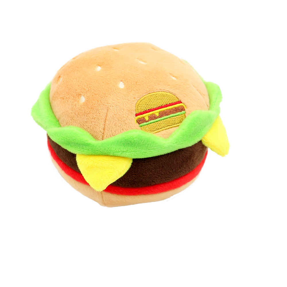 Pet Puppy Chew Fleece Sound Hamburger French Fries Coffee Pet Toys Product