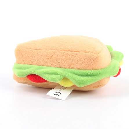 Pet Puppy Chew Fleece Sound Hamburger French Fries Coffee Pet Toys Product