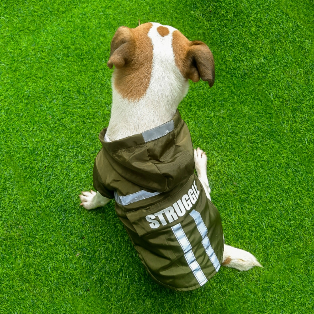 Pet Raincoat Reflective Strip Hooded Dog Clothing Waterproof Folding Direct Pet Clothing