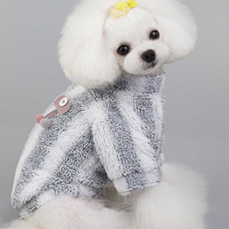 Pet Supplier Dog Clothes Winter Warm Pet Flannel Cloth Coral Fleece Warm Vest Pet Clothes Puppy Bogs