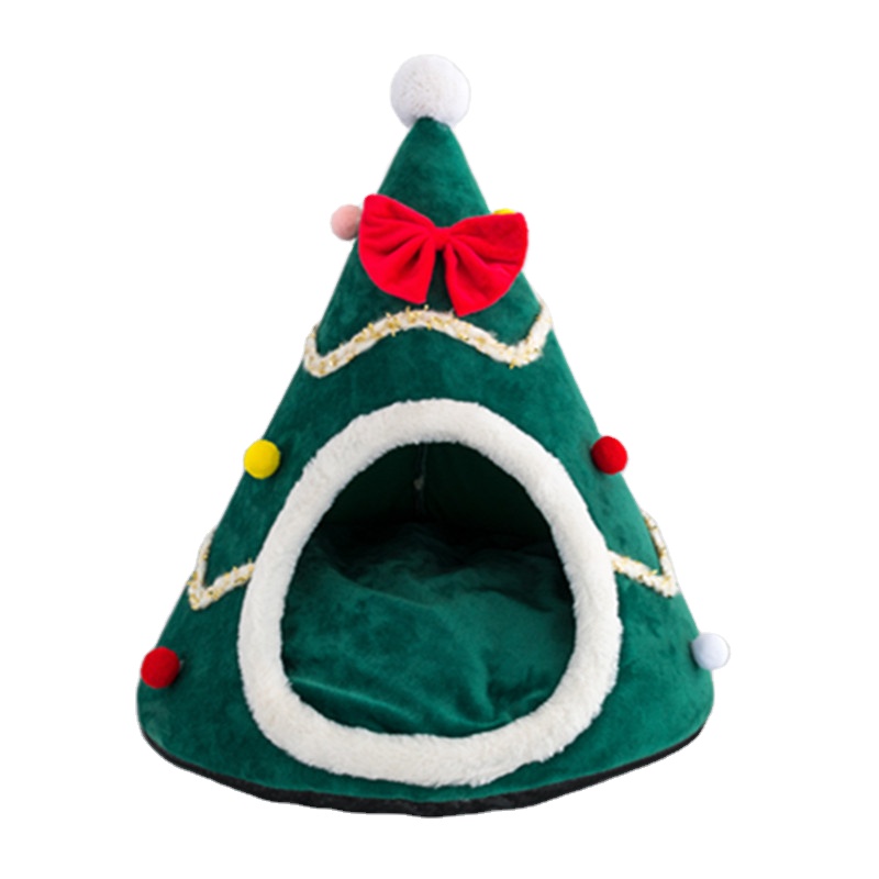 Pet Supplies Christmas Cat Gift Stocking Christmas Soft Low Pet Cat Bed Cama De Perro Hondenmand
