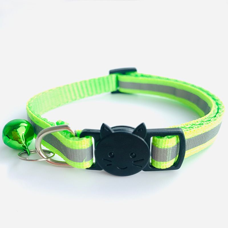 Pet Supplies Custom Reflective Strip Personalized Nylon Adjusting Dog Pet Collar