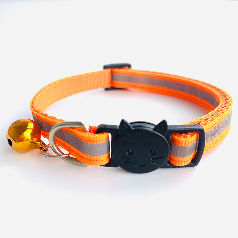 Pet Supplies Custom Reflective Strip Personalized Nylon Adjusting Dog Pet Collar