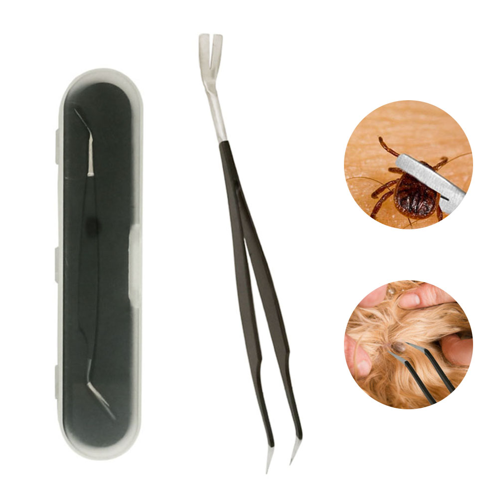 Pet Tick Remover Tool Set Tick Hook Stainless Steel Tick Remover Dogs Cats