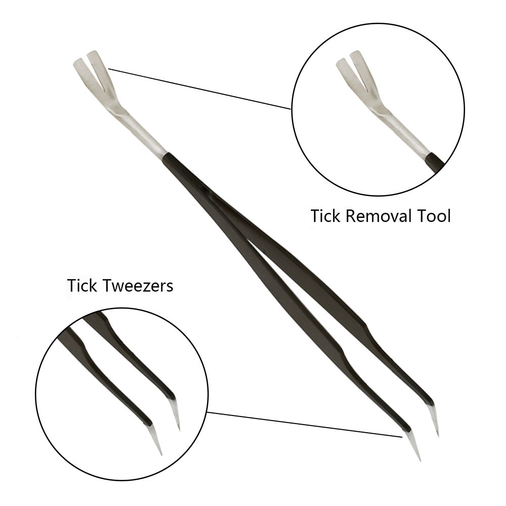 Pet Tick Remover Tool Set Tick Hook Stainless Steel Tick Remover Dogs Cats
