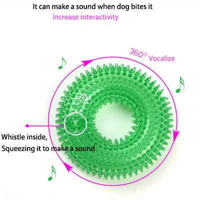 Pet Toy Biteresistant Vocal Ball Tpr Clean Teeth Molar Dog Toy