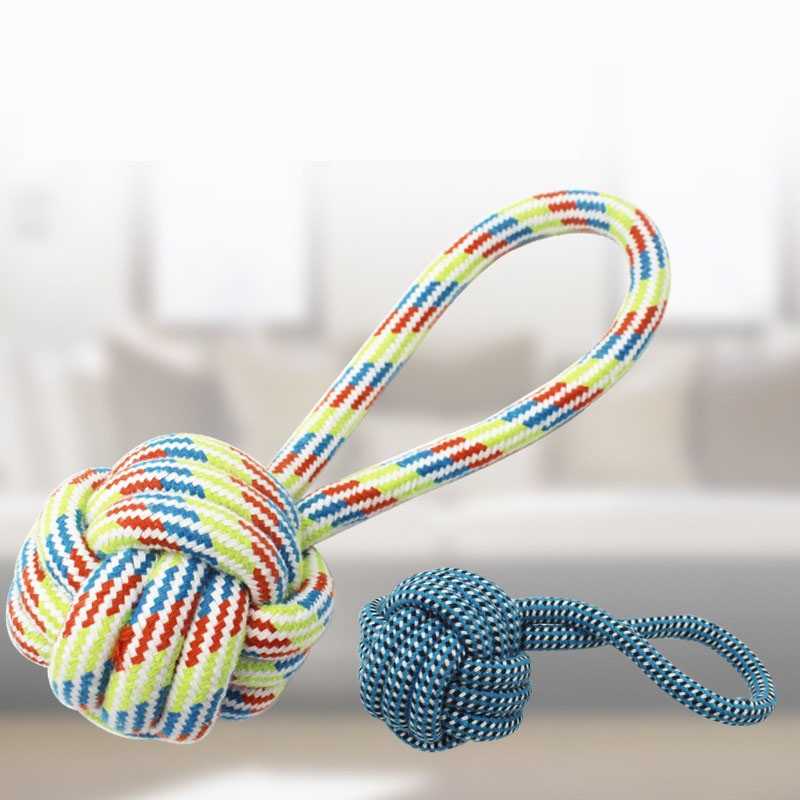 Pet Toy Manufacturer Portable Ball Dog Toy Cotton Rope Training Molar Teeth Cleaning Interactive Cat Pet Chew Toys