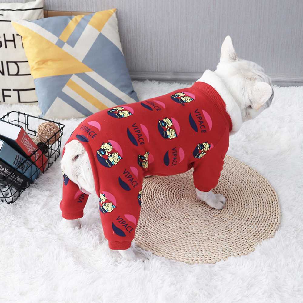 Plus Velvet Thickening Warmth Method Bichon Hiromi Bulldog Four Legged Soft Dog Clothes