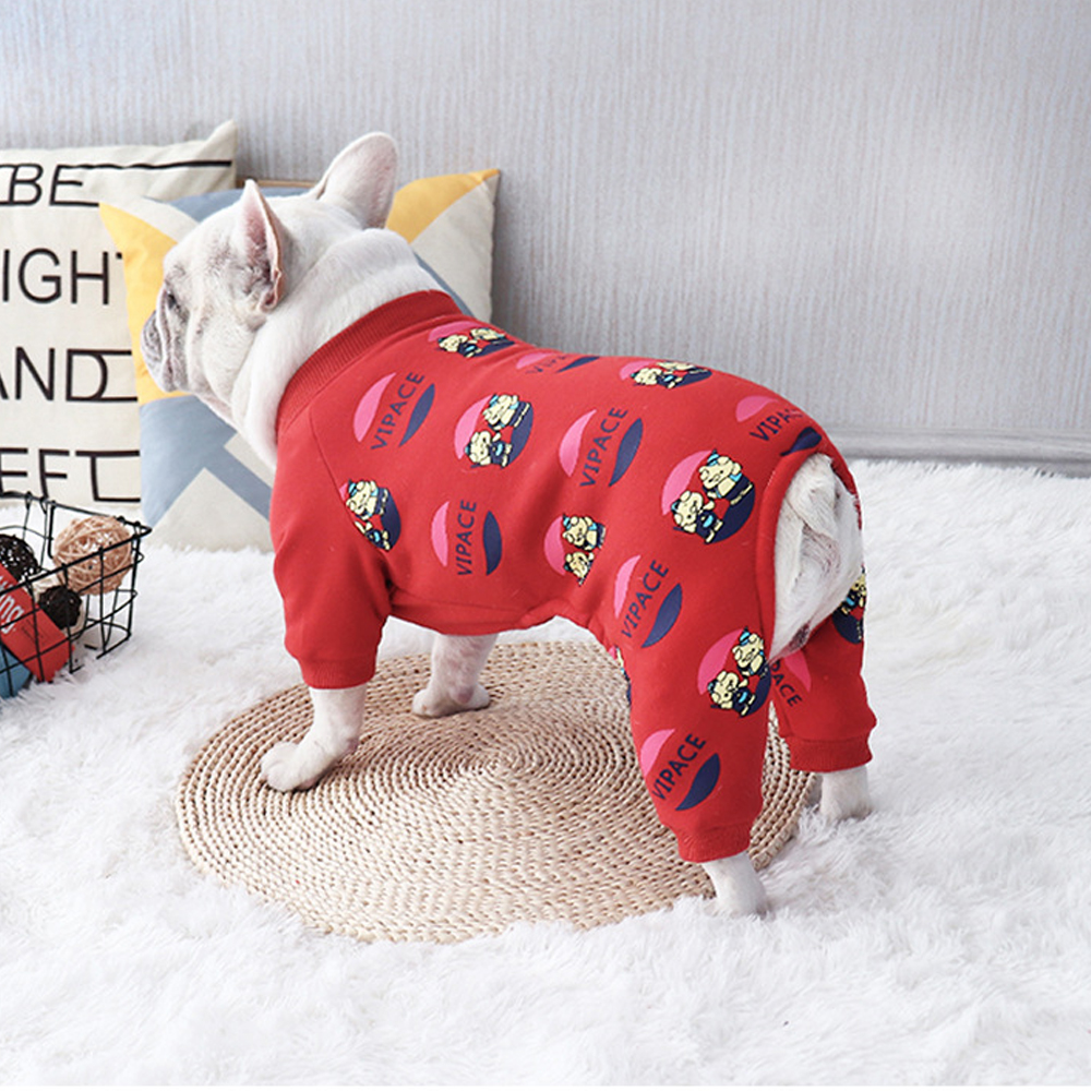 Plus Velvet Thickening Warmth Method Bichon Hiromi Bulldog Four Legged Soft Dog Clothes