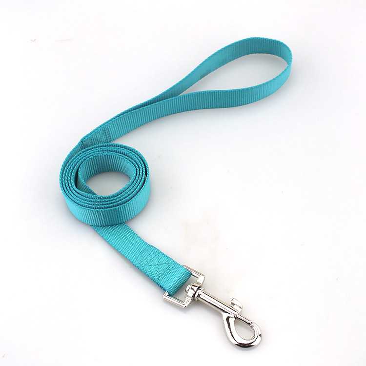 Polyester Dog Tracking Leash Plain Colors Nylon Pet Leash Customize Dog Leash