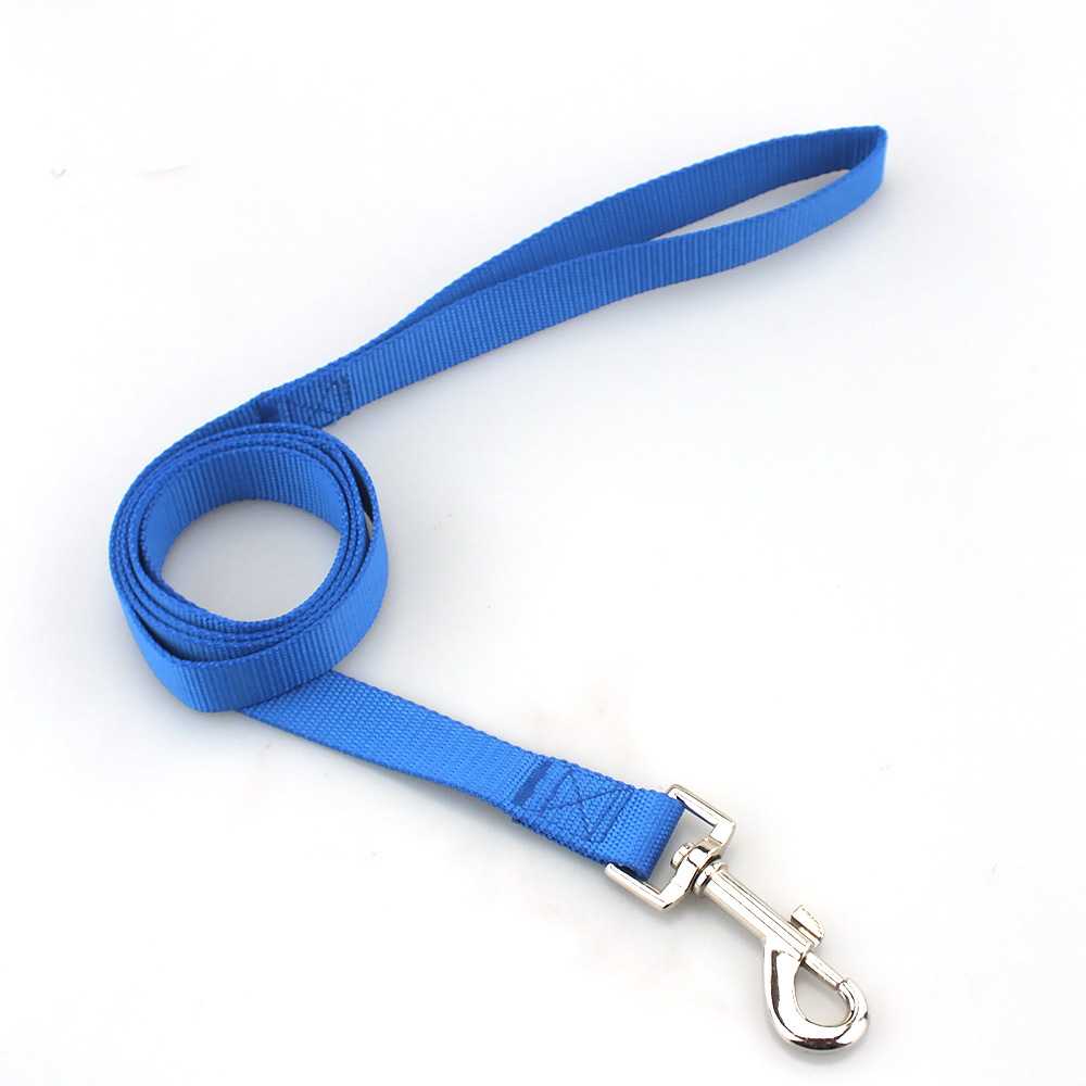 Polyester Dog Tracking Leash Plain Colors Nylon Pet Leash Customize Dog Leash