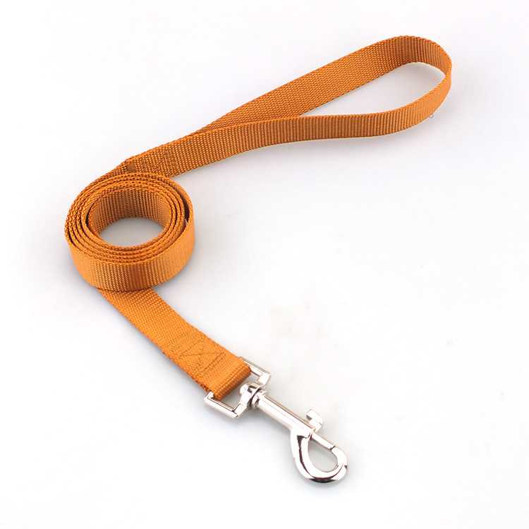 Polyester Dog Tracking Leash Plain Colors Nylon Pet Leash Customize Dog Leash