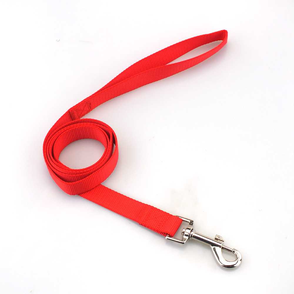 Polyester Dog Tracking Leash Plain Colors Nylon Pet Leash Customize Dog Leash