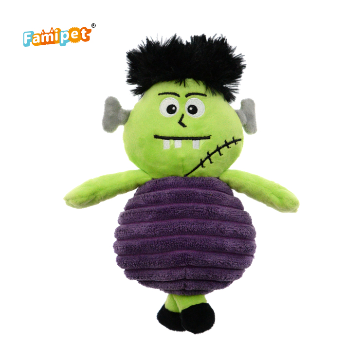 Professional Halloween Manufacture Best Squeaky Textured Plush Dog Toy