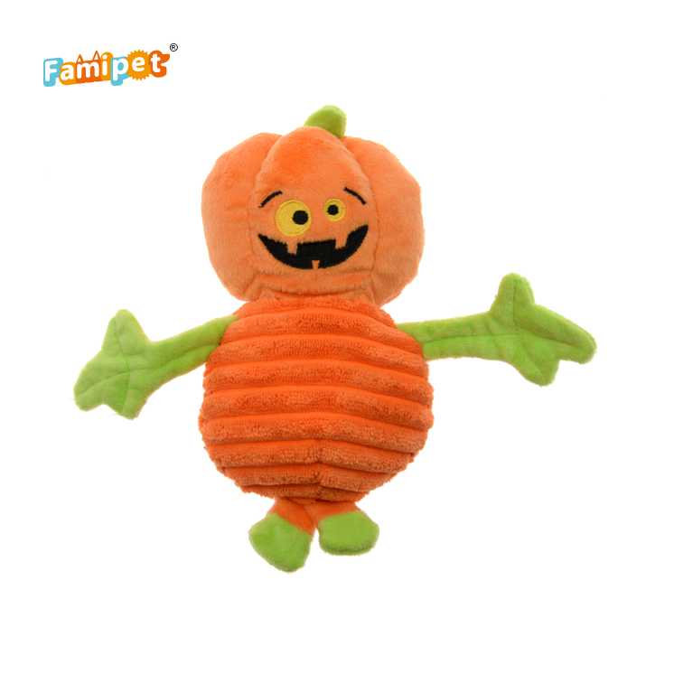 Professional Halloween Manufacture Best Squeaky Textured Plush Dog Toy