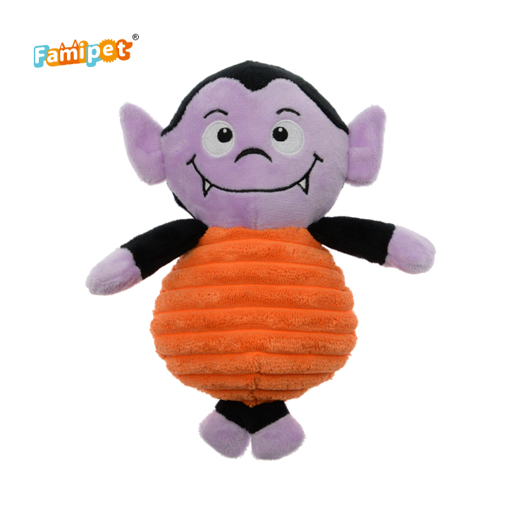 Professional Halloween Manufacture Best Squeaky Textured Plush Dog Toy