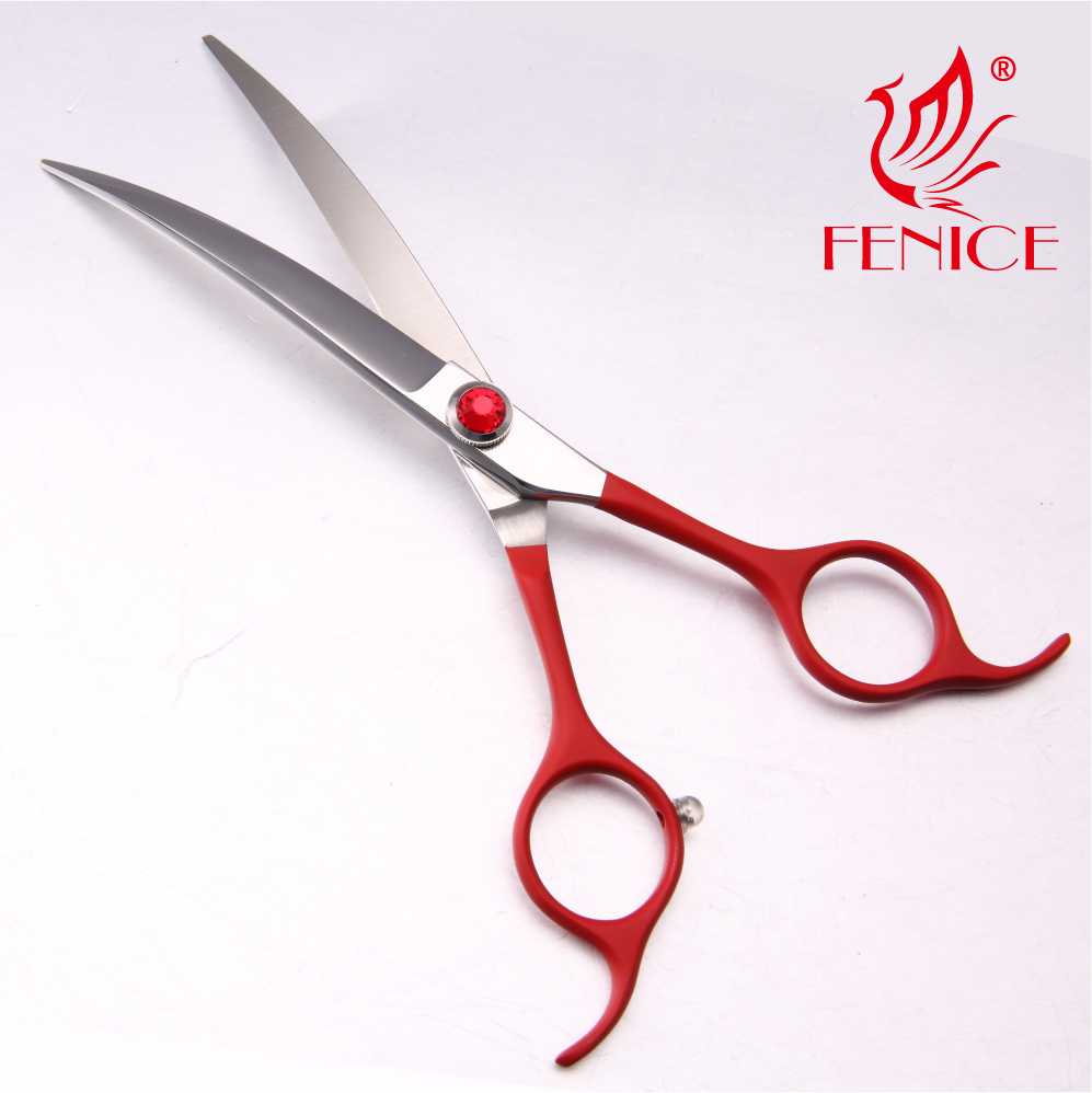 Professional Japanese Pet Grooming Shears Dog Beauty Curved Scissors 65 Inch