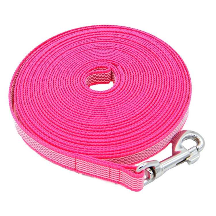 Professional Manufacture Nylon Training Dog Long Leash Rubber Stop Non Slip Dog Leash Large Dog