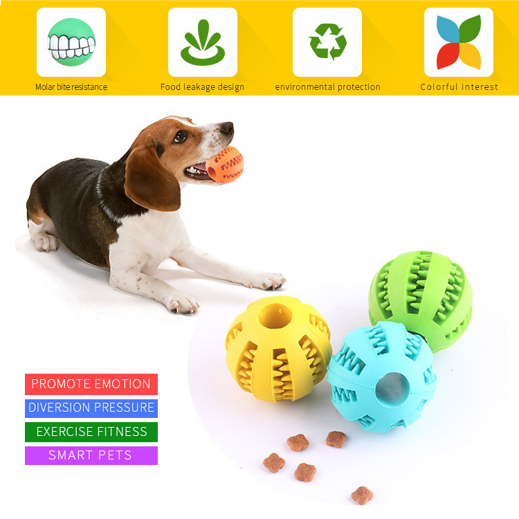 Professional Rubber Chew Toys Pet Tooth Cleaning Dog Pet Toy Ball