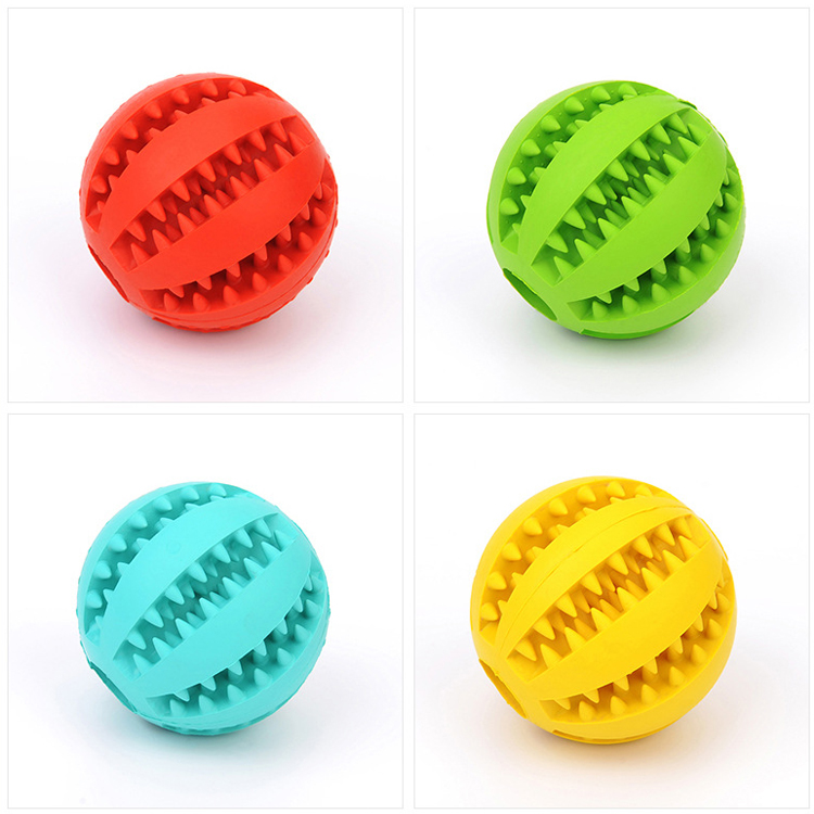 Professional Rubber Chew Toys Pet Tooth Cleaning Dog Pet Toy Ball
