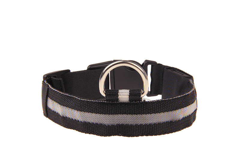 Promotional Dog LED Nylon Webbing Collar Nylon Webbing