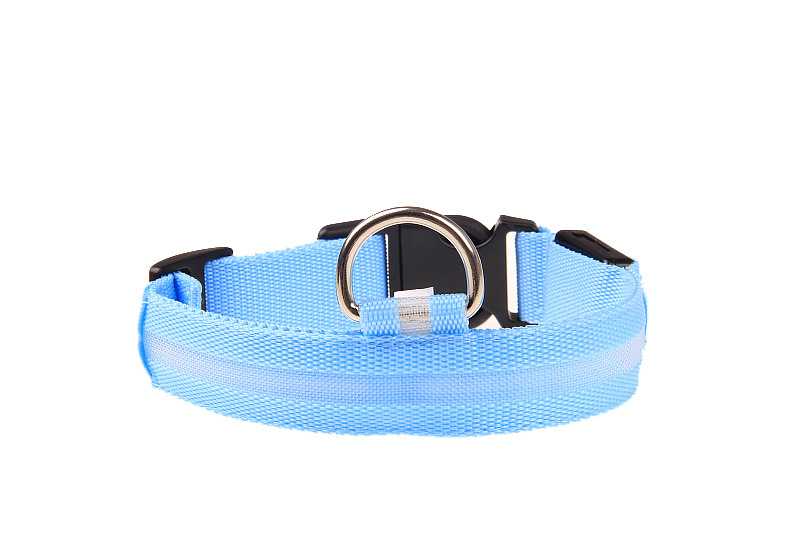 Promotional Dog LED Nylon Webbing Collar Nylon Webbing