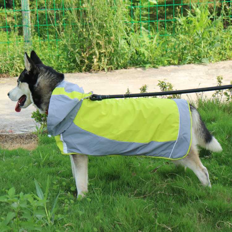 Quickdrying Doublelayer Reflect Light Big Dog Raincoat Coldproof Outdoor Dog Jacket Pet Clothes Dog Clothes