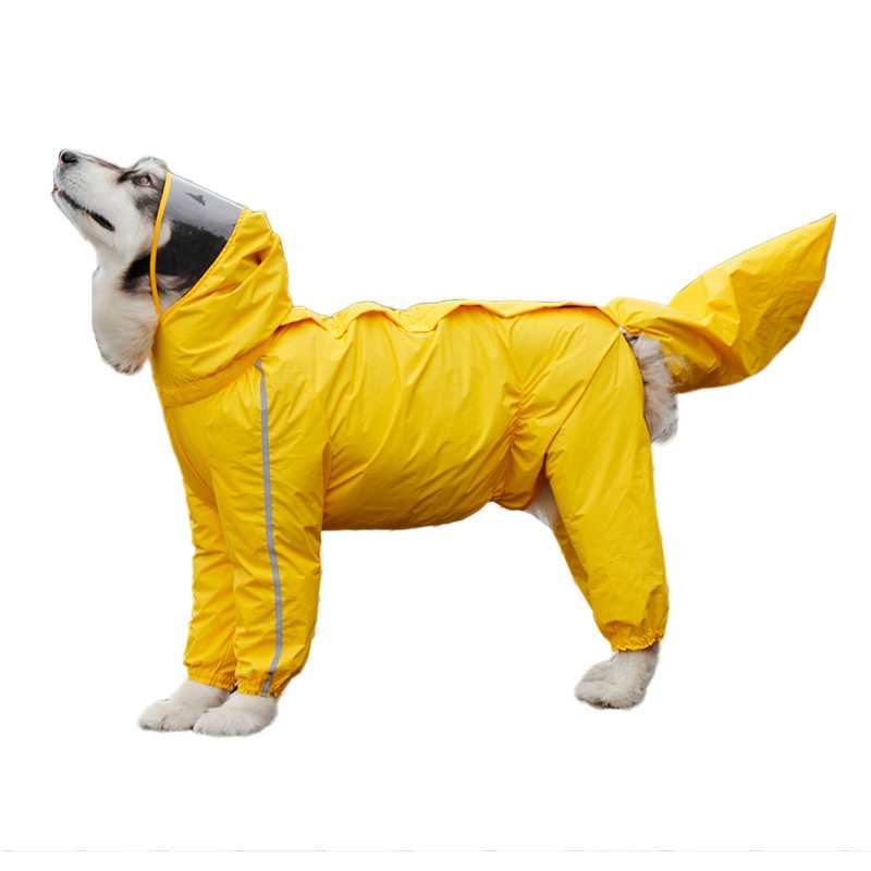 Raincoat Waterproof Dog Coats Jacket Reflective Pet Clothes Big Dog Large Dog