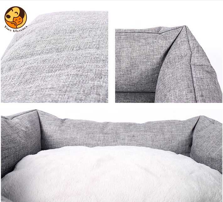 Rectangle Cotton Pet Bed Sofa Warm Soft Dog Sofa Bed Cat Sofa Bed