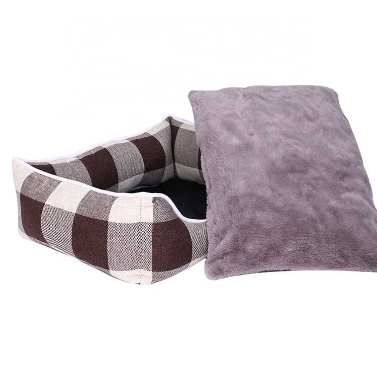 Rectangle Medium 20inches Plaid Non Slip Pet Summer Bed Sofa Easy Clean Pets Beds Chihuahua Teddy Within 5 Kg