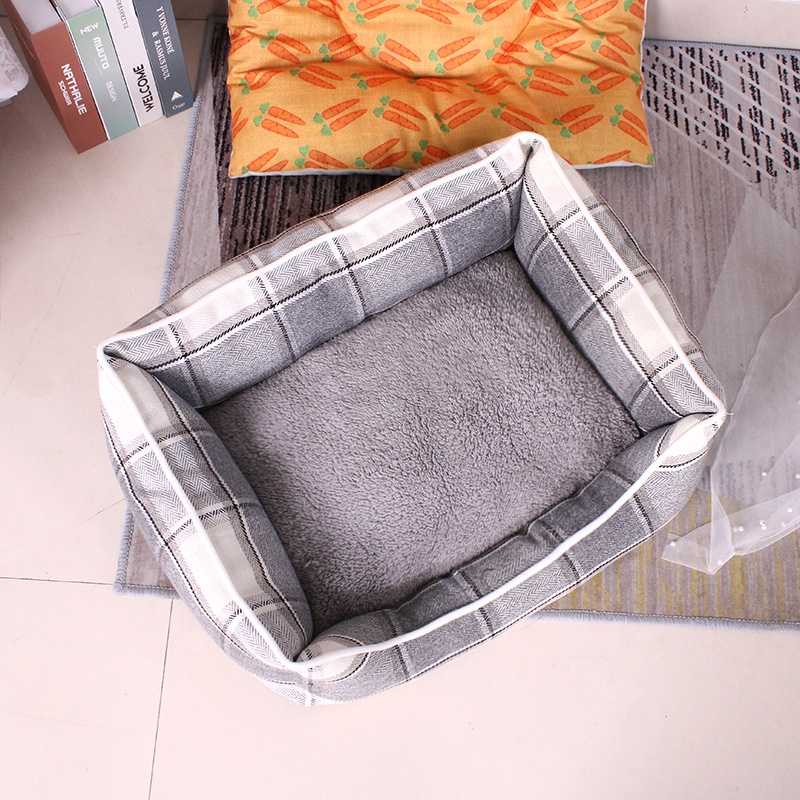 Rectangle Medium 20inches Plaid Non Slip Pet Summer Bed Sofa Easy Clean Pets Beds Chihuahua Teddy Within 5 Kg