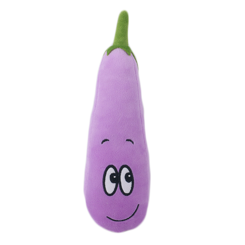 Recycled EcoFriendly Plush Stuffed Squeaky Vegetables Recycled Pet Toy